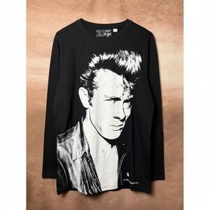 Radio Days James Dean Long Sleeve Graphic Shirt Size L Fits XL NWT